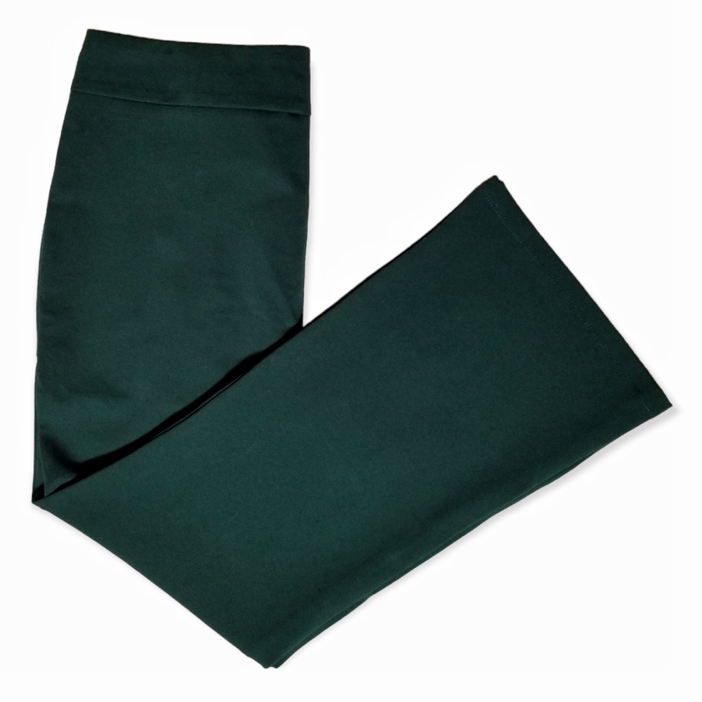 Slimming Options Green Stretch Pants Woman Size 1X
